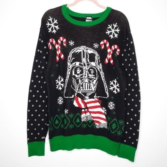 Disney Star Wars Darth Vader Holiday Christmas Sweater M - Picture 1 of 4
